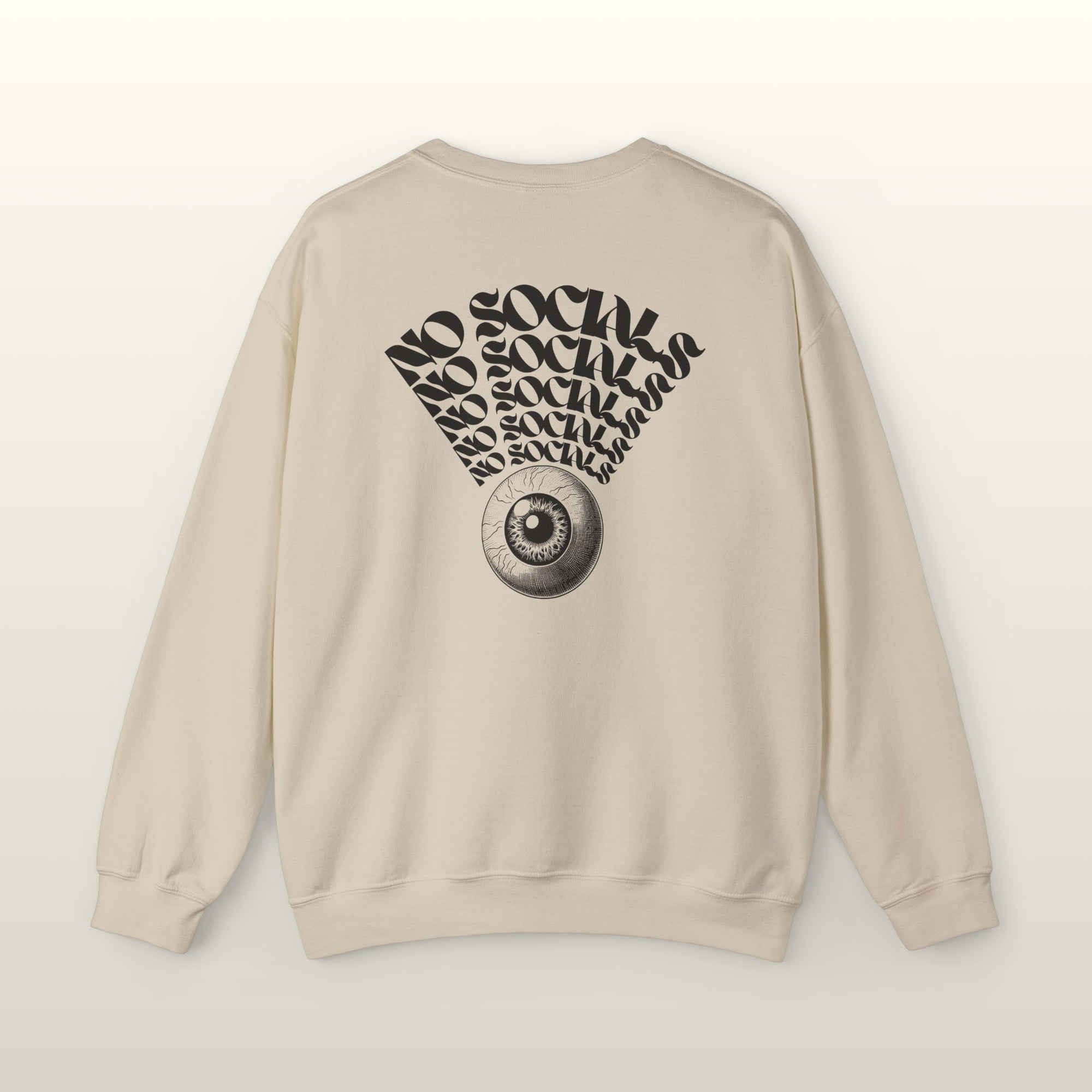 No Socials Crewneck Sweatshirt.